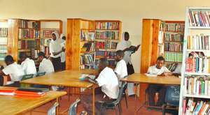 The library at Garsen High School