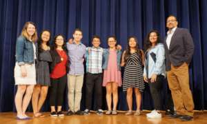 Class of 2018 with SLI faculty on award day