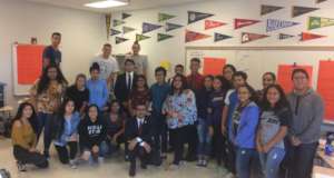 With VA Secretary of Education, Artif Qarni