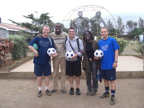 Coaches from Seacoast United assisting Auma Obama and Alive&Kick