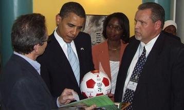 Making footballs that can save lives in Africa