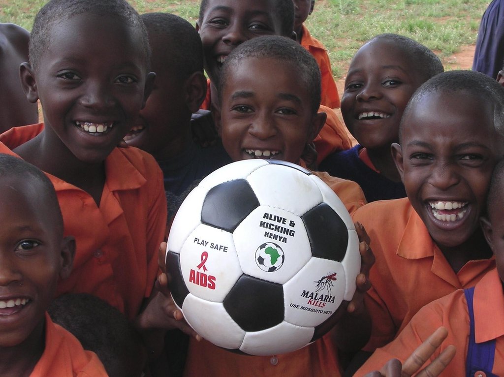 Making footballs that can save lives in Africa