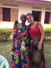 WIGG member Agnes (wearing a Gomesi) with Courtney