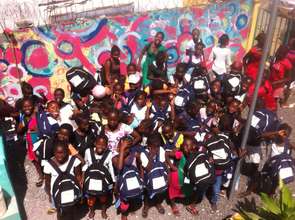 Brand new back packs for the girls!