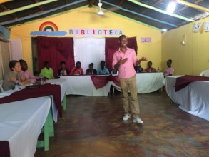 Julio Gives Professional Development Talk To Youth