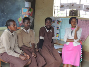 Students Hang Out With A Teaacher