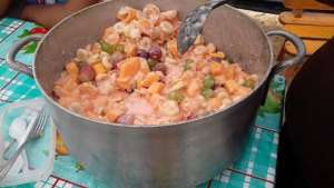 ..cooking (actually that's a fruit salad, still..)