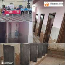 Inauguration of restrooms in Yelahanka School