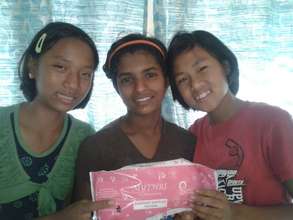 New Home Girls with Napkins