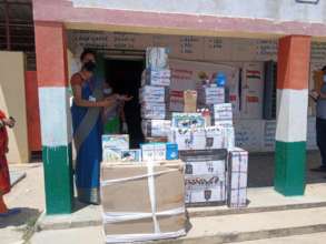 Masks and Sanitizer distribution