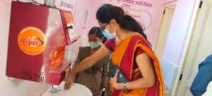 Incinerator installed in a Govt school