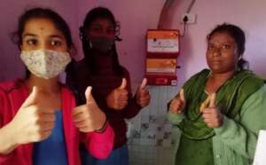 Incinerator installed in a Govt school