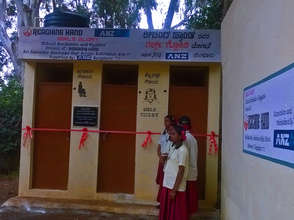 Girls waiting for the chief guests for the opening