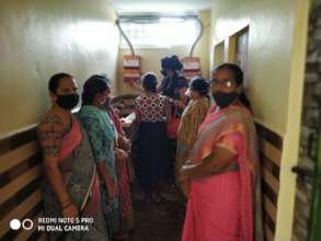 Training on how to use the incinerator