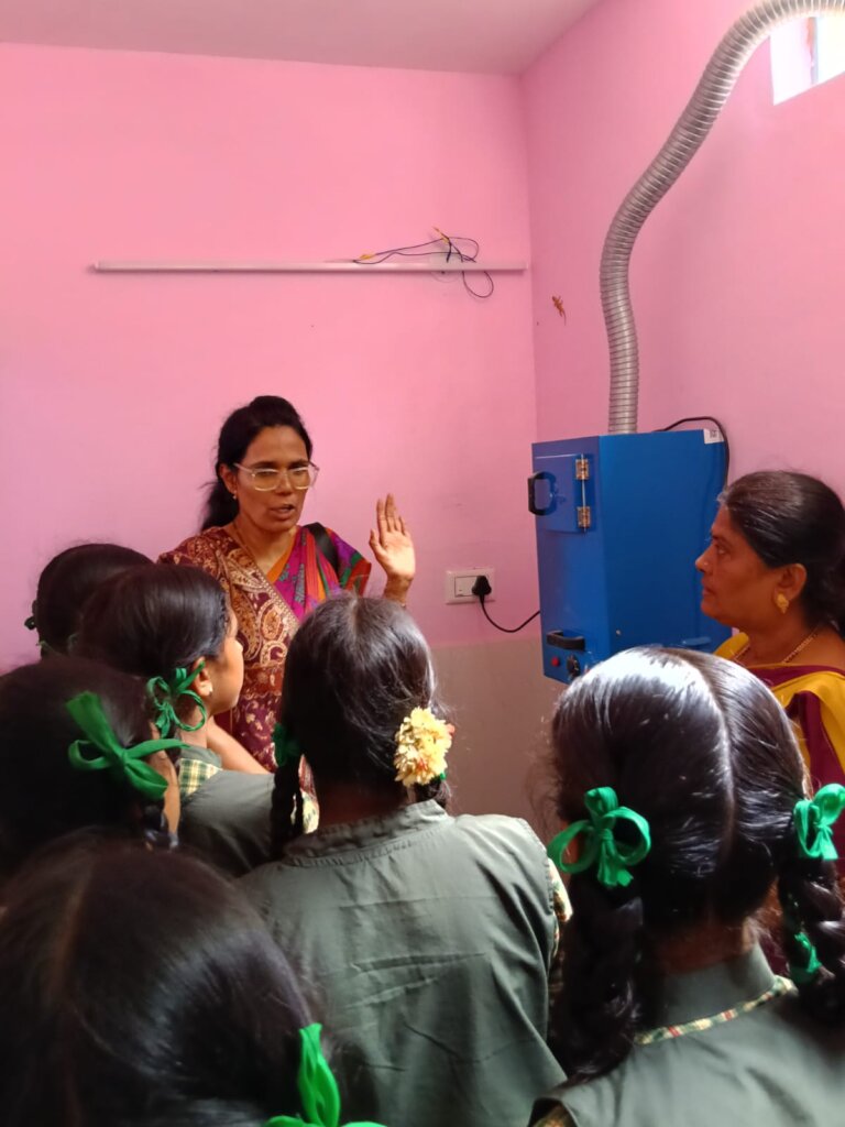 Training students on how to use Incinerator
