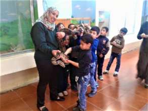 Getting up close and personal with the animals