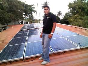 Our local solar technician, Erickson!