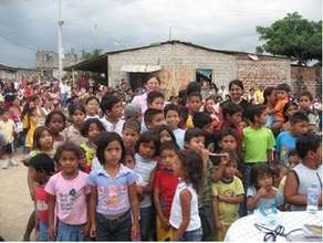 Children at celebration in Pascuales Ecuador