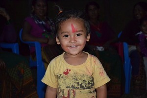 Pabitra as a little girl
