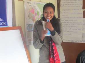 Babita during a field worker training session