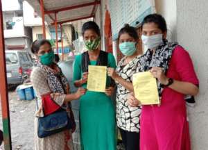Leaflet dissemination on International Girls Day