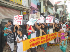 Girls demand safe and clean toilets