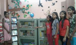 We decorated our library