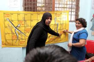 New messages through Snakes and Ladders game
