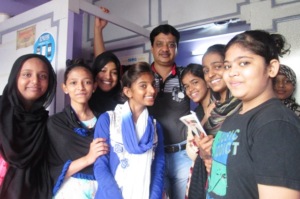 Sabiya with her friends
