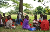 Porridge for 115 children in Zimbabwe