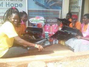 Youth with the start up kits