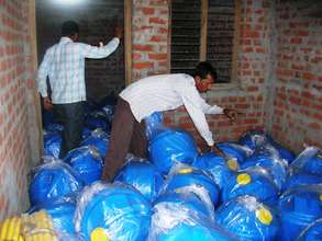 WaterWheels being counted following delivery