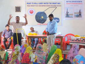 Demonstration of the WaterWheel at project launch