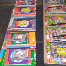 Books ready to be distributed.