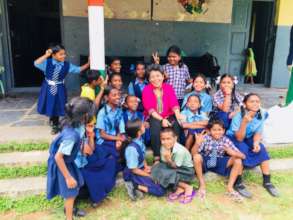 Happy children in school