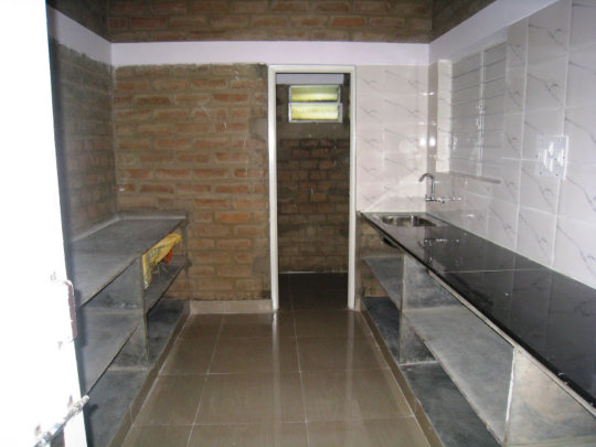 Inside the new kitchen
