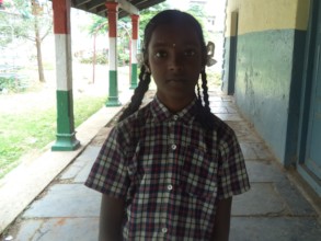 Sneha at  the school