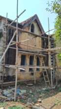 Ongoing renovation work at the school