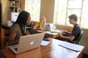 GROW Interns input data from Pad Program surveys