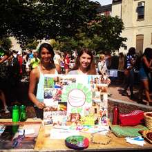 Some of our staff promoting GlobeMed's projects!