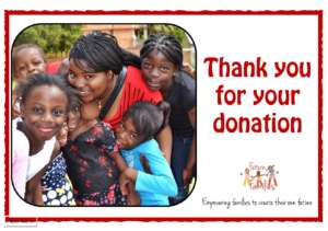 Thank you notes to give to all who will donate