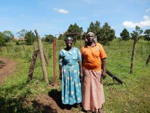 Two of our Jinja women at the property last week.