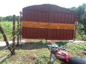 Gate and 2nd Road to Our Home Building Area