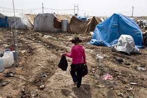 Syrian Children in a Refugee Camp