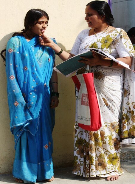 ASHA providing services to married adolescent girl