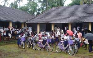 A joyful moment at the school