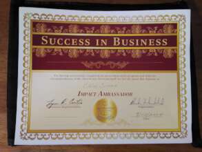 Masters of  The Street Certificate Awarded