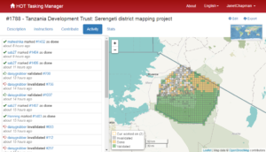 Serengeti mapping task