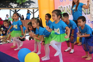 Little kids in their talent