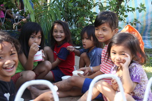 Every meal is a joy to kids in the community